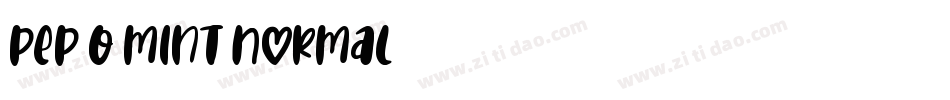 Pep O Mint Normal字体转换